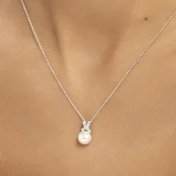 Histoire D'Or Collier Sathine Argent Blanc Perle De Culture Et Oxyde De Zirconium 9 Histoire D'Or Collier Sathine Argent Blanc Perle De Culture Et Oxyde De Zirconium -Boucles d'oreilles Bracelet Soldes FACFBU2157 model1