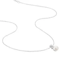 Histoire D'Or Collier Sathine Argent Blanc Perle De Culture Et Oxyde De Zirconium 7 Histoire D'Or Collier Sathine Argent Blanc Perle De Culture Et Oxyde De Zirconium -Boucles d'oreilles Bracelet Soldes FACFBU2157 view1