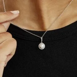 Histoire D'Or Collier Mathie Argent Blanc Perle De Culture Et Oxyde De Zirconium -Boucles d'oreilles Bracelet Soldes FACFBU2267 model1