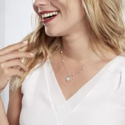 Histoire D'Or Collier Argent Glad Perles De Culture Nacre Oxydes De Zirconium -Boucles d'oreilles Bracelet Soldes FACFBU2274 model0