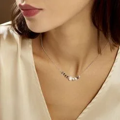 Histoire D'Or Collier Giacobbe Argent Blanc Perle De Culture -Boucles d'oreilles Bracelet Soldes FACFBUW149 model0