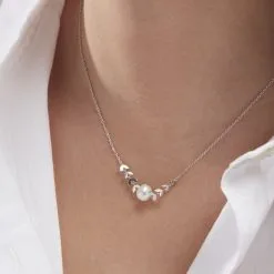 Histoire D'Or Collier Giacobbe Argent Blanc Perle De Culture -Boucles d'oreilles Bracelet Soldes FACFBUW149 model1