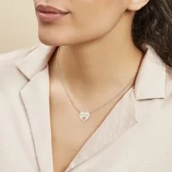 Histoire D'Or Collier Argent Blanc Aditya -Boucles d'oreilles Bracelet Soldes FACFBW0011 model0