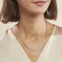 Histoire D'Or Chaîne Clementine Argent Blanc -Boucles d'oreilles Bracelet Soldes FACFBW00JR model0