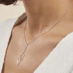 Histoire D'Or Collier Chayann Argent Blanc 9 Histoire D'Or Collier Chayann Argent Blanc -Boucles d'oreilles Bracelet Soldes FACFBW00TT model1