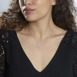 Histoire D'Or Collier Vaea Argent Blanc -Boucles d'oreilles Bracelet Soldes FACFBW015S model0