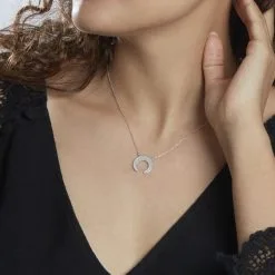 Histoire D'Or Collier Vaea Argent Blanc -Boucles d'oreilles Bracelet Soldes FACFBW015S model1