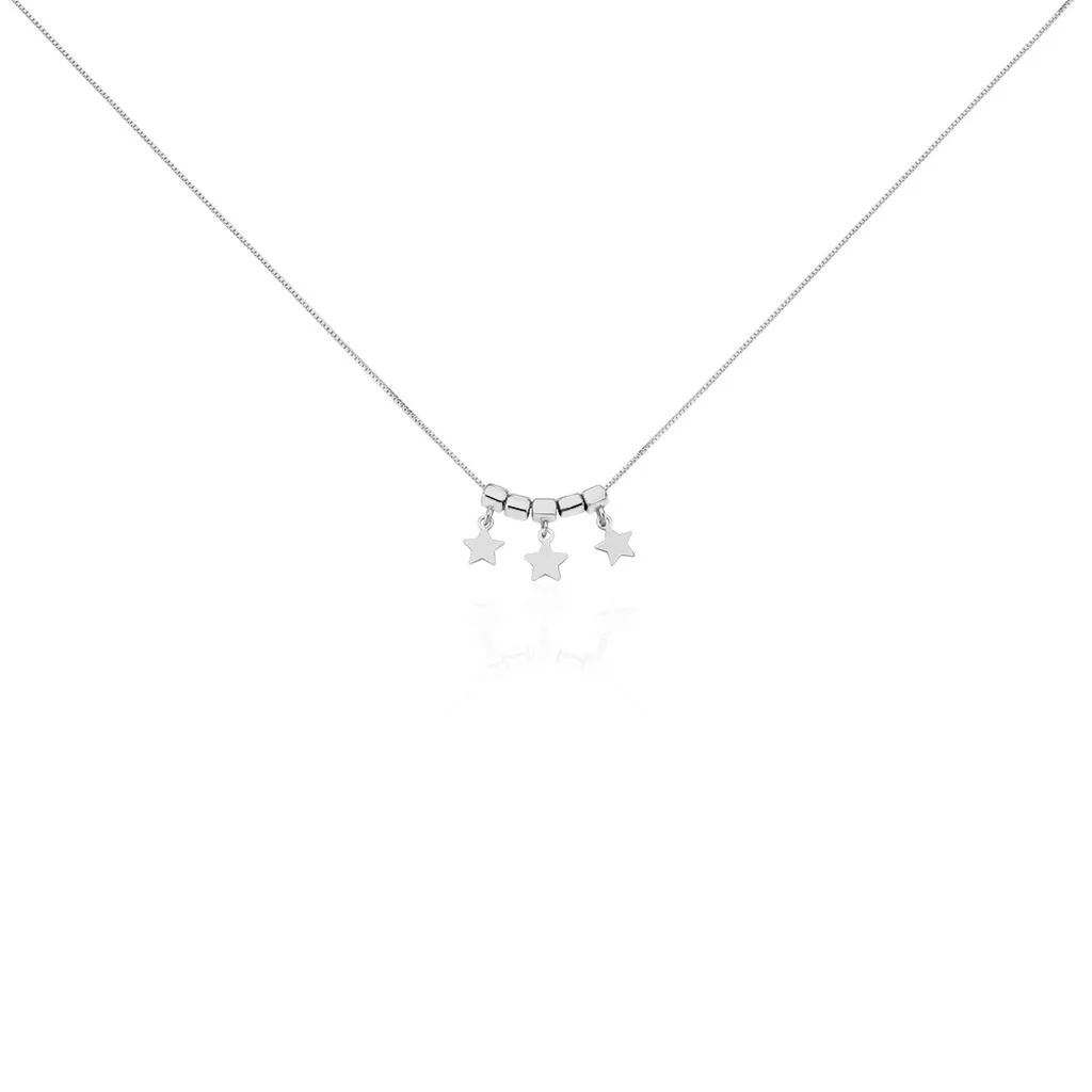Histoire D'Or Collier Argent Blanc Olie 3 Histoire D'Or Collier Argent Blanc Olie