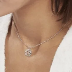 Histoire D'Or Collier Argent Blanc Colombina 7 Histoire D'Or Collier Argent Blanc Colombina -Boucles d'oreilles Bracelet Soldes FACFBW01EG model0