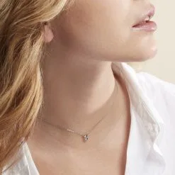 Histoire D'Or Collier Fedya Argent Blanc -Boucles d'oreilles Bracelet Soldes FACFBW01F5 model0