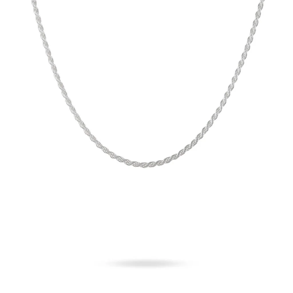 Histoire D'Or Collier Celianeae Maille Corde Argent Blanc 3 Histoire D'Or Collier Celianeae Maille Corde Argent Blanc