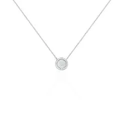 Histoire D'Or Collier Argent Blanc Nawala Nacre Oxyde De Zirconium