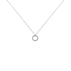 Histoire D'Or Collier Ambroisie Argent Blanc Oxyde De Zirconium