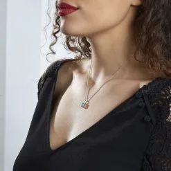 Histoire D'Or Collier Aladin Argent Blanc Oxyde De Zirconium 7 Histoire D'Or Collier Aladin Argent Blanc Oxyde De Zirconium -Boucles d'oreilles Bracelet Soldes FACFBZB155 model0