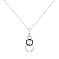 Histoire D'Or Collier Liyana Argent Blanc Oxyde De Zirconium