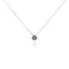 Histoire D'Or Collier Dwight Argent Blanc Oxyde De Zirconium Violet
