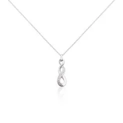 Histoire D'Or Collier Ayhan Argent Blanc Oxyde De Zirconium