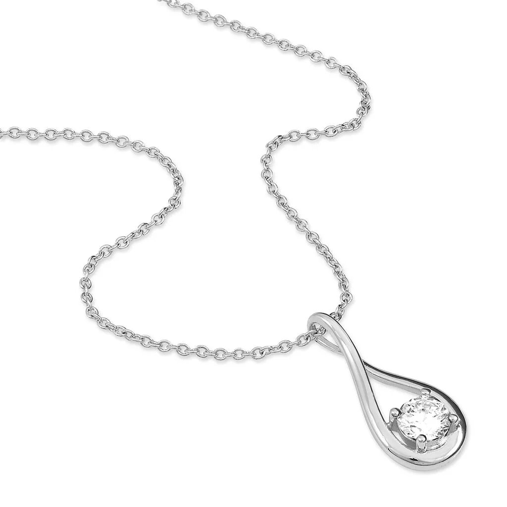 Histoire D'Or Collier Paloma Argent Blanc Oxyde De Zirconium 4 Histoire D'Or Collier Paloma Argent Blanc Oxyde De Zirconium – Image 2