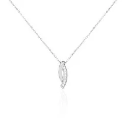Histoire D'Or Collier Ange-line Argent Blanc Oxyde De Zirconium