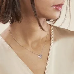 Histoire D'Or Collier Origami Argent Blanc Oxyde De Zirconium -Boucles d'oreilles Bracelet Soldes FACFBZW0QV model0