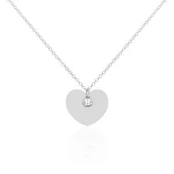 Histoire D'Or Collier Sautoir Ylla Argent Blanc Oxyde De Zirconium