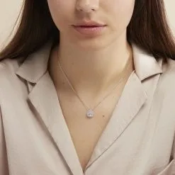 Histoire D'Or Collier Pilar Argent Blanc Oxyde De Zirconium -Boucles d'oreilles Bracelet Soldes FACFBZW14T model0