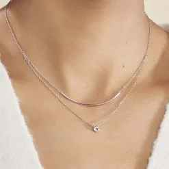 Histoire D'Or Collier Ruth Argent Blanc Oxyde De Zirconium -Boucles d'oreilles Bracelet Soldes FACFBZW14Z model1