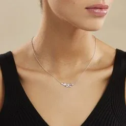 Histoire D'Or Collier Cesarine Argent Blanc Oxyde De Zirconium -Boucles d'oreilles Bracelet Soldes FACFBZW17P model0