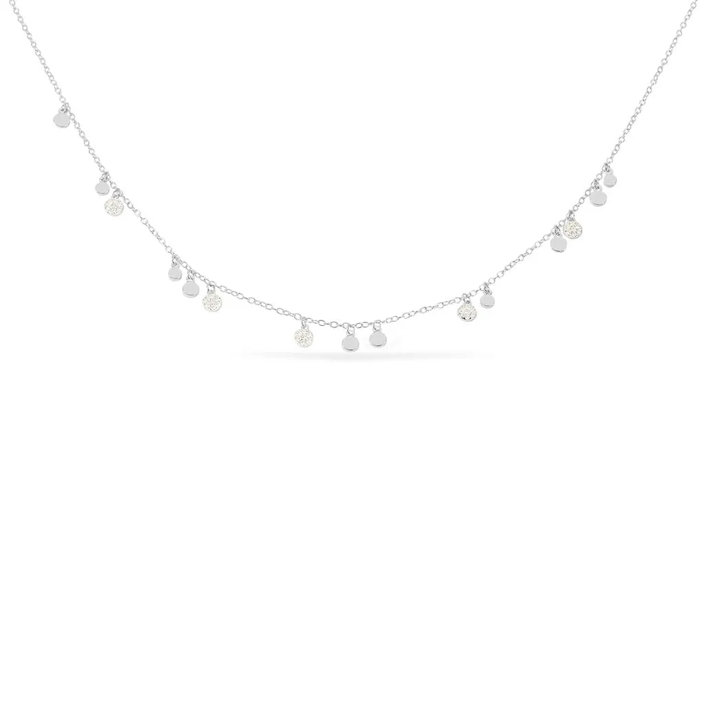 Histoire D'Or Collier Fares Argent Blanc Oxyde De Zirconium 3 Histoire D'Or Collier Fares Argent Blanc Oxyde De Zirconium