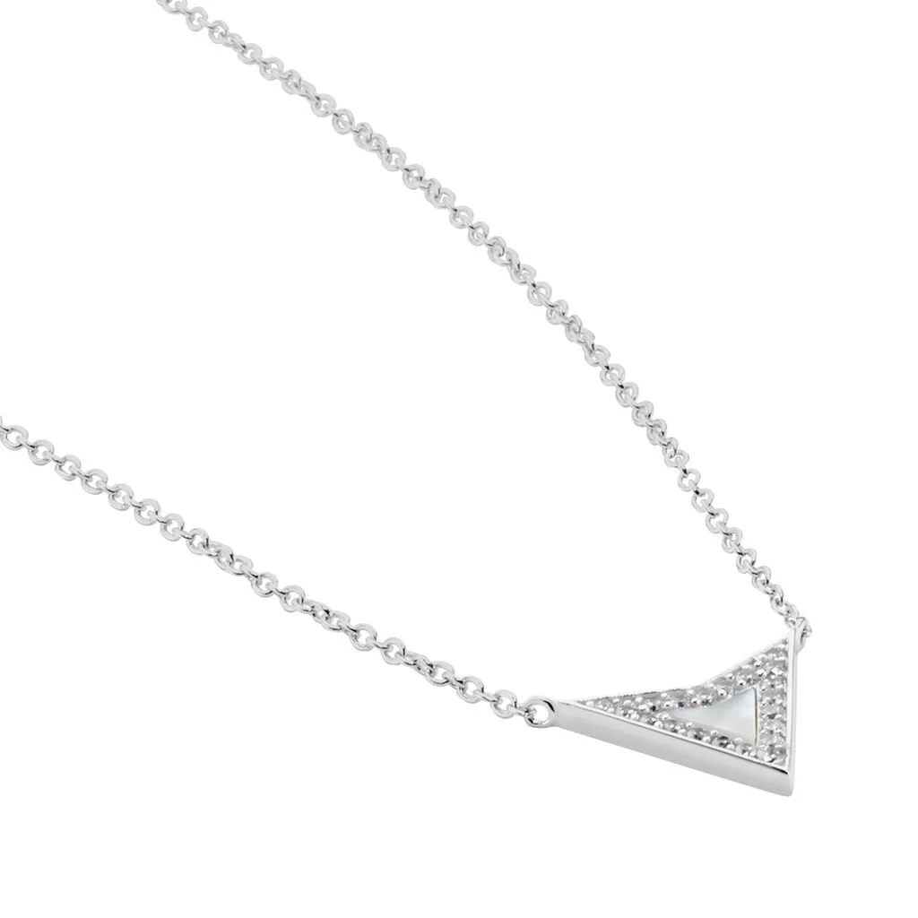 Histoire D'Or Collier Moric Argent Blanc Oxyde De Zirconium Nacre 4 Histoire D'Or Collier Moric Argent Blanc Oxyde De Zirconium Nacre – Image 2