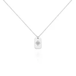 Histoire D'Or Collier Laig Argent Blanc Oxyde De Zirconium