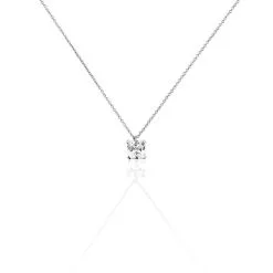 Histoire D'Or Collier Solitaire Argent Lyanna