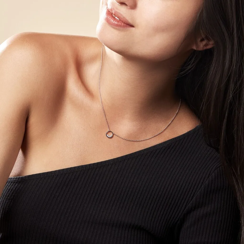 Histoire D'Or Collier Argent Vivence Oxydes De Zirconium 5 Histoire D'Or Collier Argent Vivence Oxydes De Zirconium – Image 3
