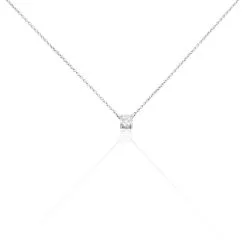 Histoire D'Or Collier Argent Blanc Lylwenn Oxyde De Zirconium