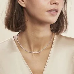 Histoire D'Or Collier Lou-anne Argent Blanc Oxyde De Zirconium Blanc -Boucles d'oreilles Bracelet Soldes FACFBZW1Y8 model0