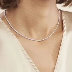 Histoire D'Or Collier Lou-anne Argent Blanc Oxyde De Zirconium Blanc -Boucles d'oreilles Bracelet Soldes FACFBZW1Y8 model1