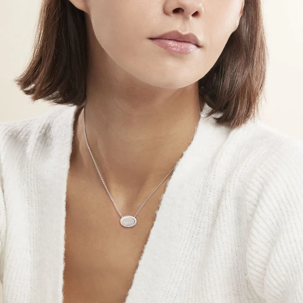 Histoire D'Or Collier Argent Blanc Ankur Oxydes De Zirconium 5 Histoire D'Or Collier Argent Blanc Ankur Oxydes De Zirconium – Image 3