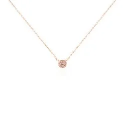 Histoire D'Or Collier Auxana Argent Rose Oxyde De Zirconium