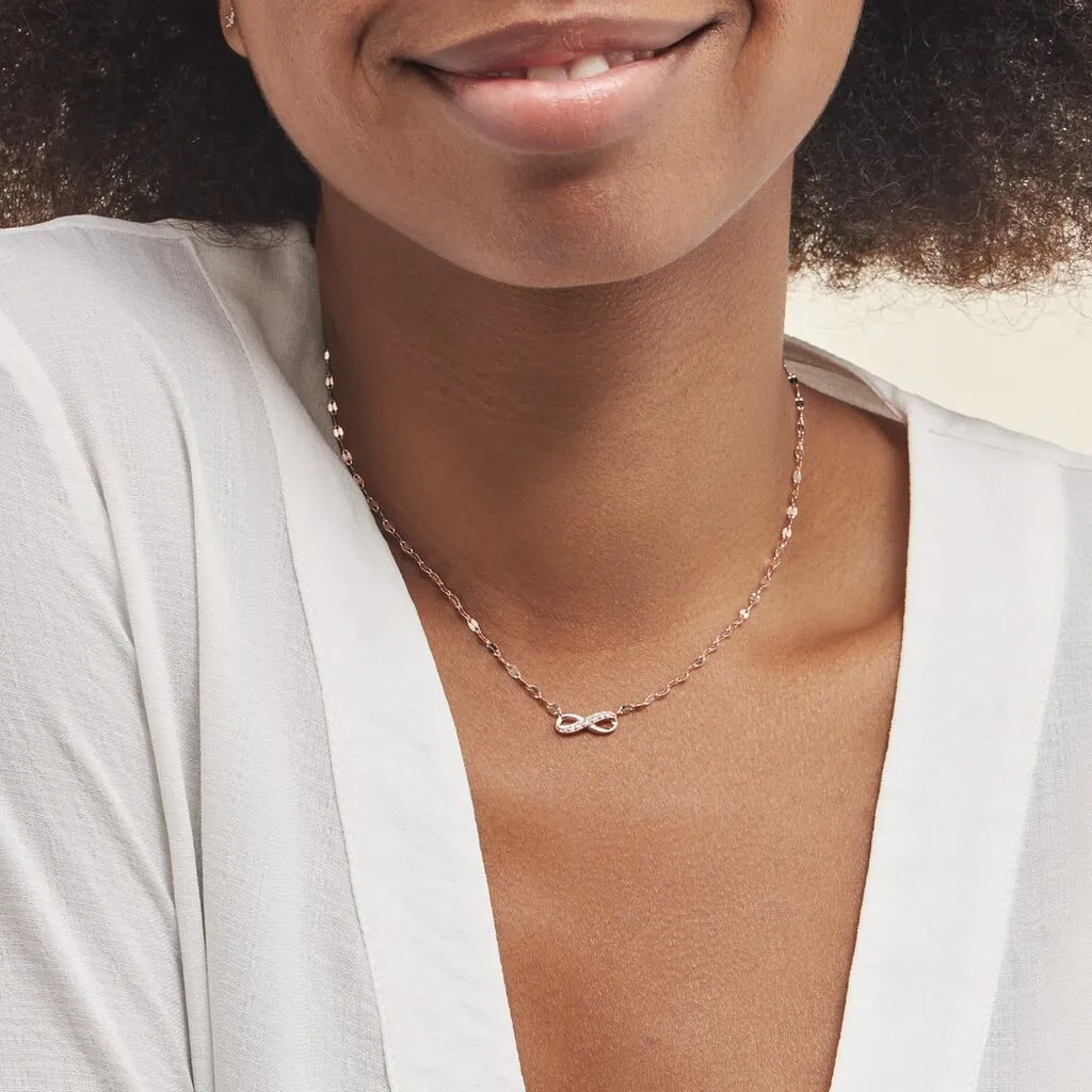 Histoire D'Or Collier Argent Rose Wendel Oxydes De Zirconium 5 Histoire D'Or Collier Argent Rose Wendel Oxydes De Zirconium – Image 3