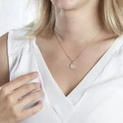 Histoire D'Or Collier Xaverie Argent Rose Oxyde -Boucles d'oreilles Bracelet Soldes FACFRZW365 model0