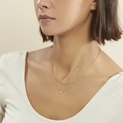 Histoire D'Or Collier Ruth Argent Rose Oxyde De Zirconium -Boucles d'oreilles Bracelet Soldes FACFRZW671 model0