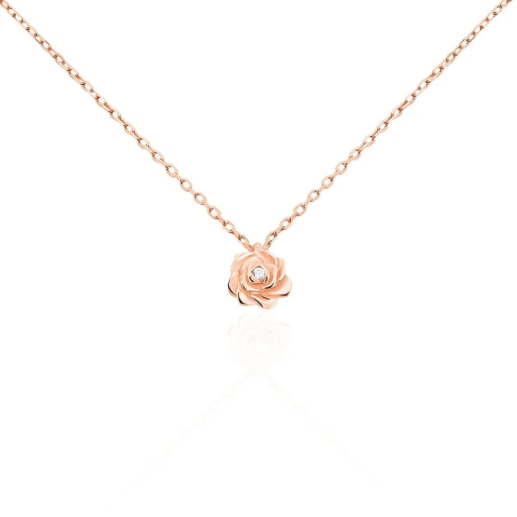 Histoire D'Or Collier Jannea Argent Rose Oxyde De Zirconium 3 Histoire D'Or Collier Jannea Argent Rose Oxyde De Zirconium
