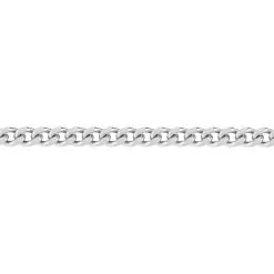 Histoire D'Or Chaîne Clementine Maille Gourmette Argent Blanc