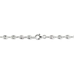 Histoire D'Or Collier Carrus Maille Grain De Cafe Argent Blanc -Boucles d'oreilles Bracelet Soldes FACHBW0304 view2