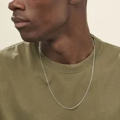 Histoire D'Or Chaîne Claudine Maille Forçat Argent Blanc -Boucles d'oreilles Bracelet Soldes FACMBW0351 model1