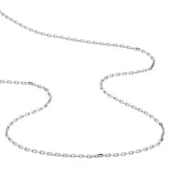 Histoire D'Or Chaîne Claudine Maille Forçat Argent Blanc -Boucles d'oreilles Bracelet Soldes FACMBW0351 view2