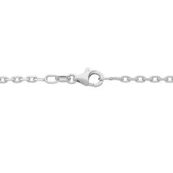 Histoire D'Or Chaîne Claudine Maille Forçat Argent Blanc -Boucles d'oreilles Bracelet Soldes FACMBW0351 view3