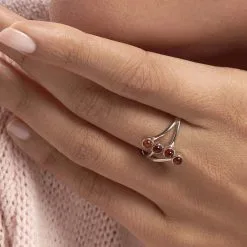 Histoire D'Or Bague Argent Blanc Accorus Ambre -Boucles d'oreilles Bracelet Soldes FADFBIY173 model1