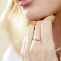 Histoire D'Or Bague Joaninha Argent Blanc 13 Histoire D'Or Bague Joaninha Argent Blanc -Boucles d'oreilles Bracelet Soldes FADFBW0927 model1