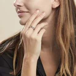 Histoire D'Or Bague Seiorse Argent Blanc 12 Histoire D'Or Bague Seiorse Argent Blanc -Boucles d'oreilles Bracelet Soldes FADFBW0942 model0